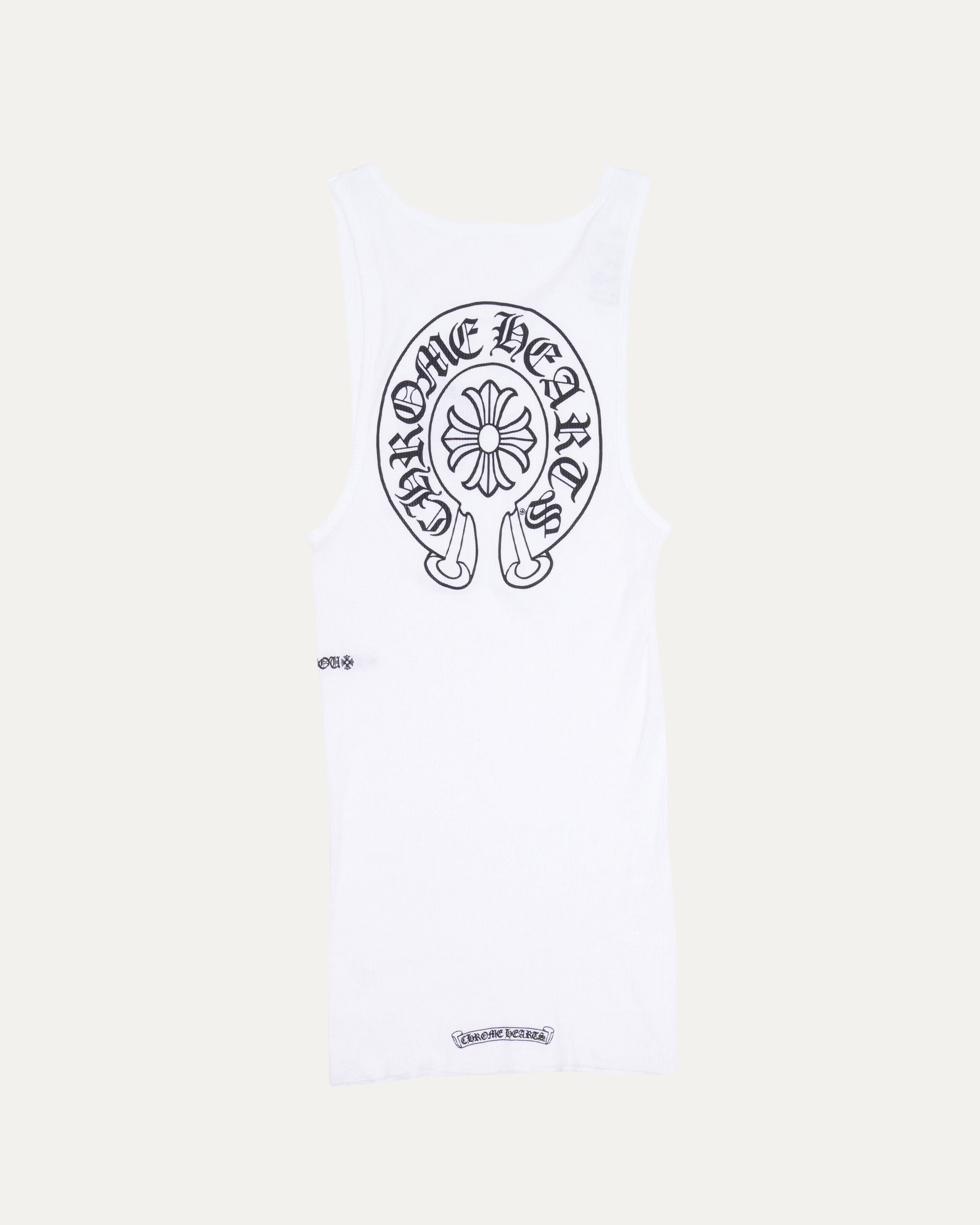 Horseshoe Logo Ribbed Tank Top