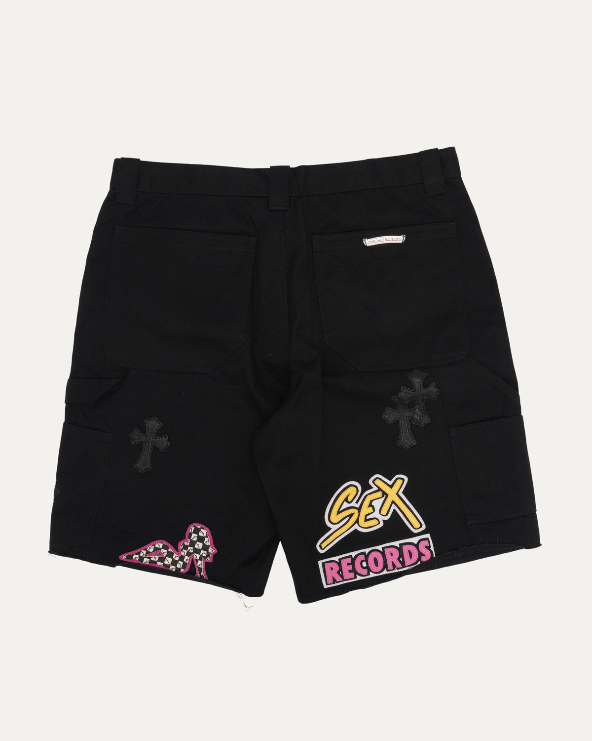 Matty Boy Sex Records Patch Double Knee Shorts