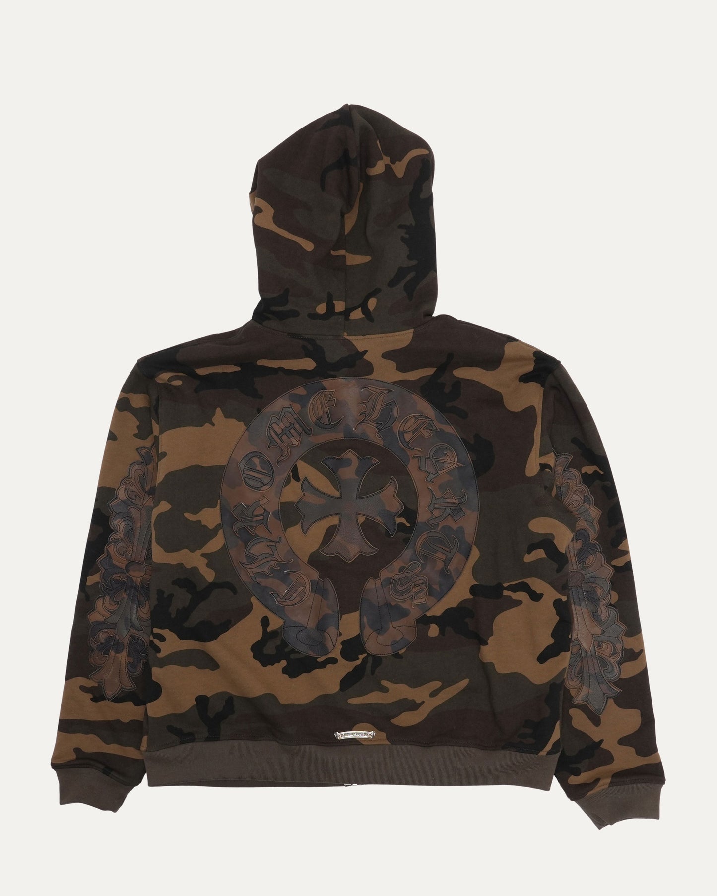 Camouflage Cross Patch Thermal Hoodie