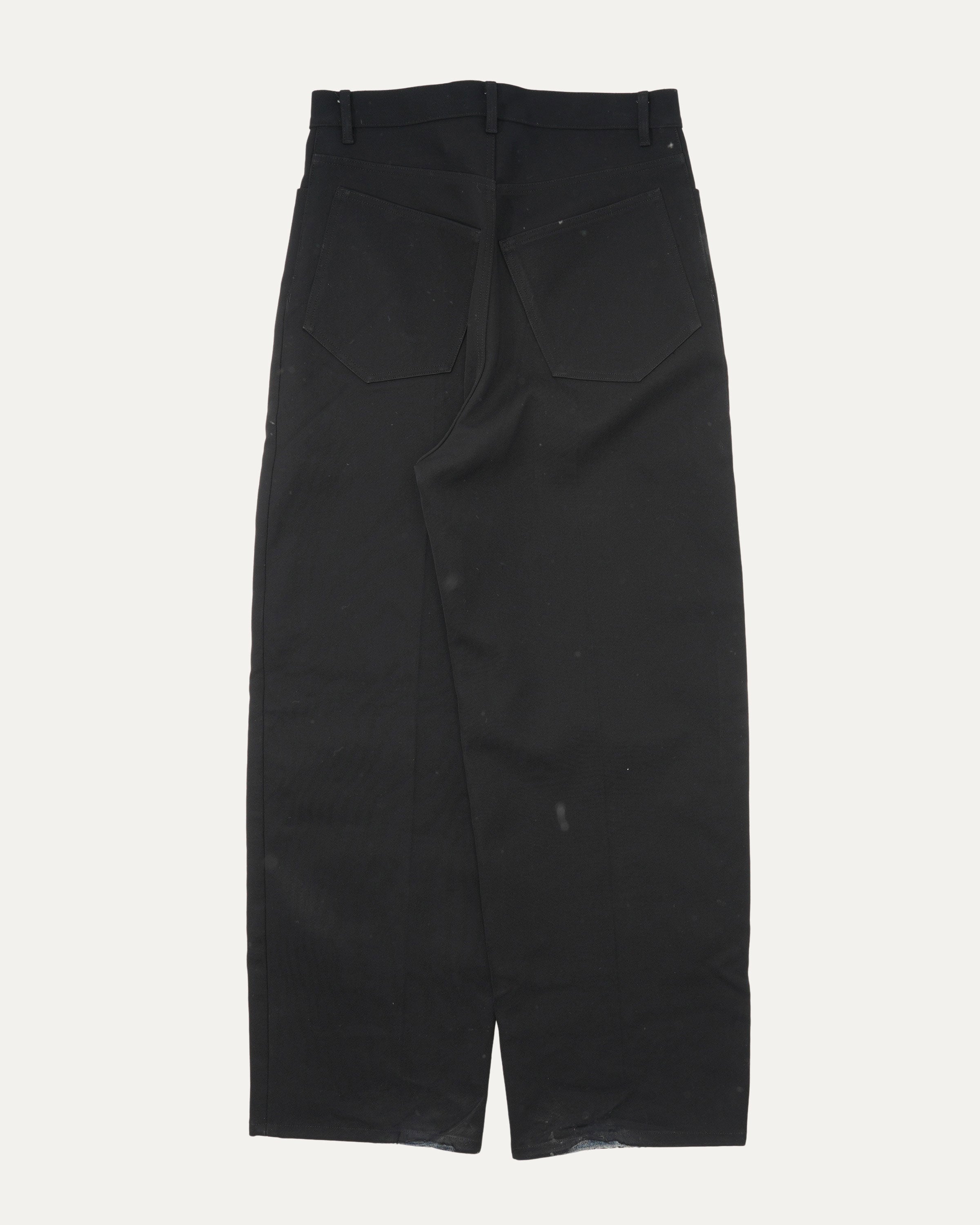 Cotton Twill Layered Denim Pants