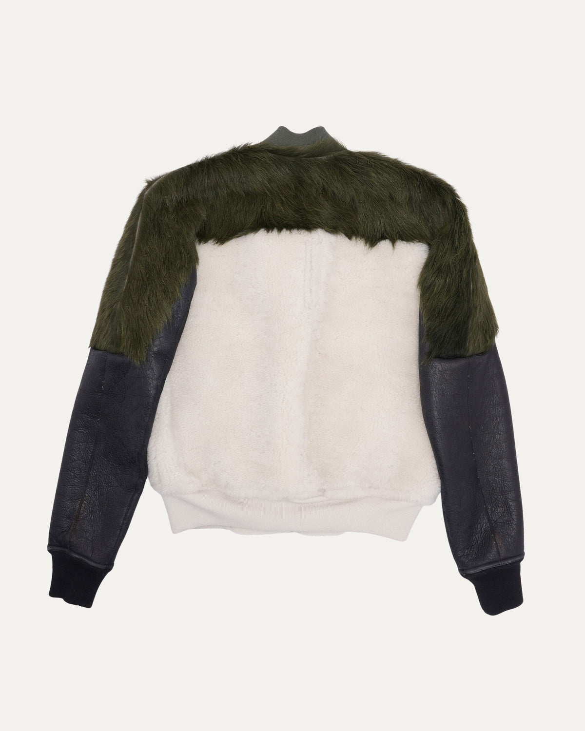 AW21 Gethsemane Fur Leather Bomber Jacket