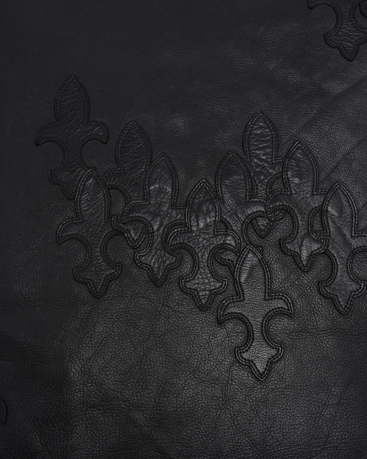 Dagger Patch Leather Cushion