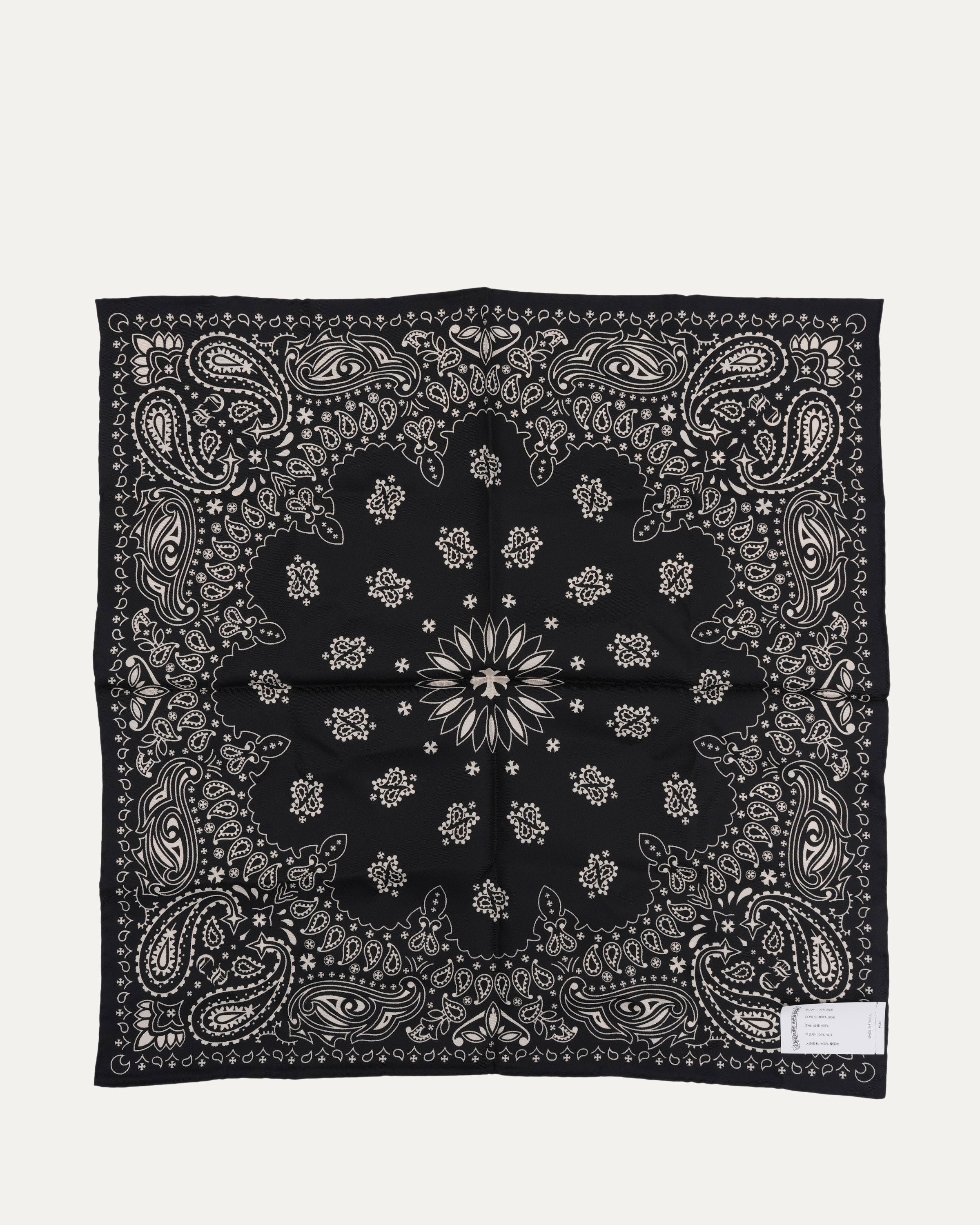 CHROME HEARTS クロス刺繍シルク ドゥーラグ　バンダナ　durag 2_bb02274c-cb0d-4a5a-b51c-