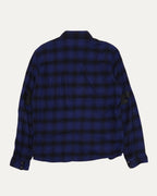 Plus Cross Patch Loose Ends Flannel Shirt