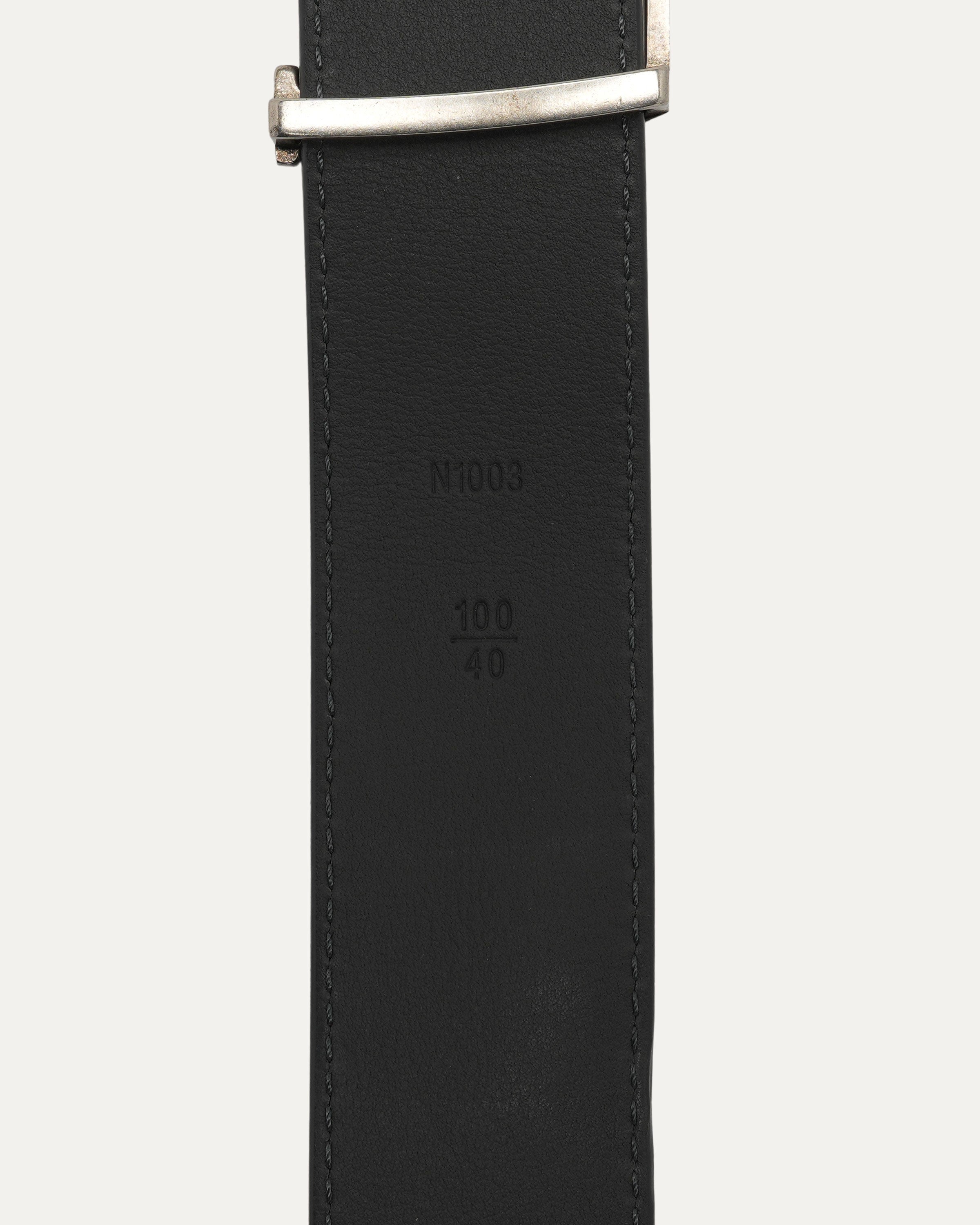 LV Buckle Ostrich Belt