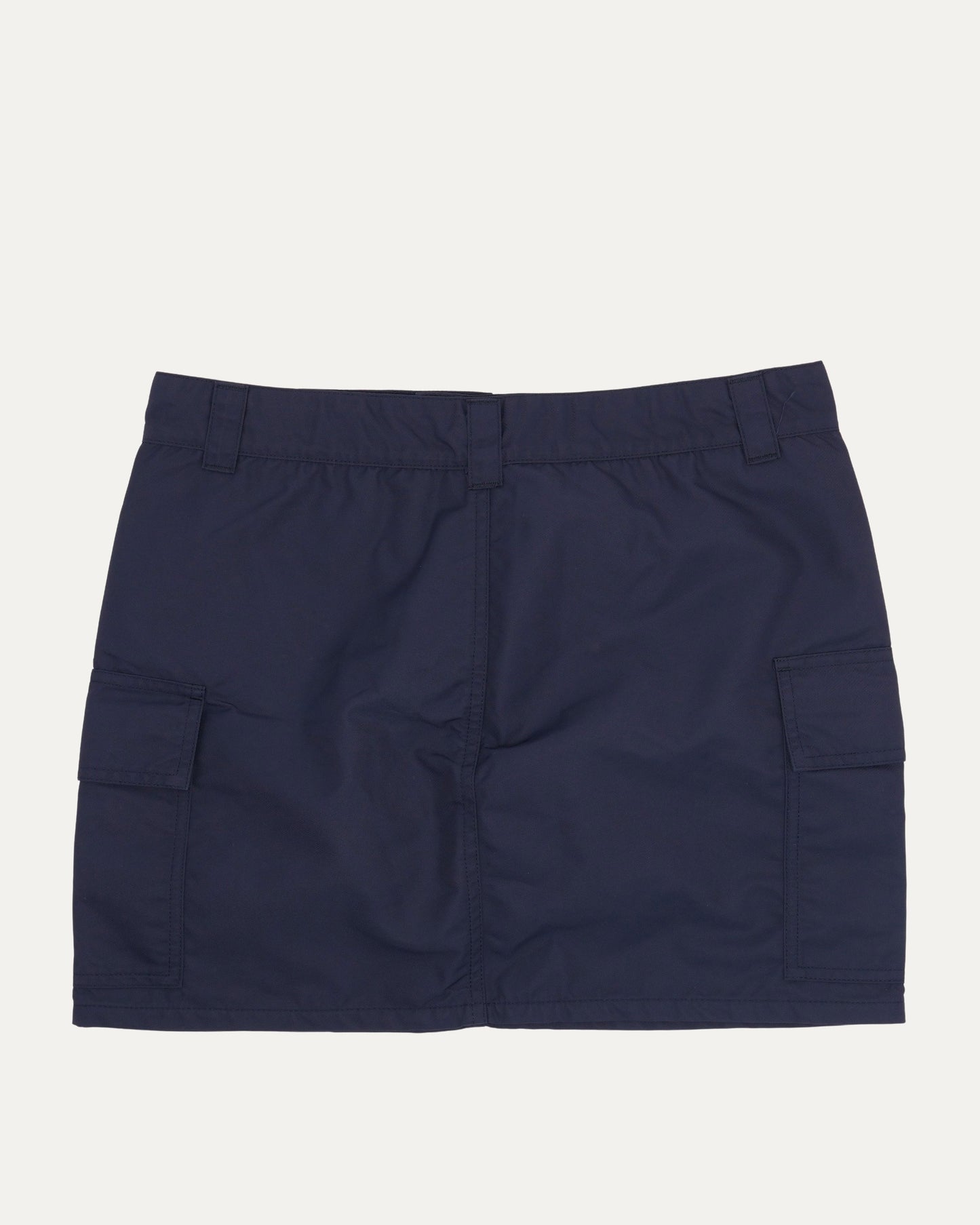 Nylon Cross Patch Cargo Skirt