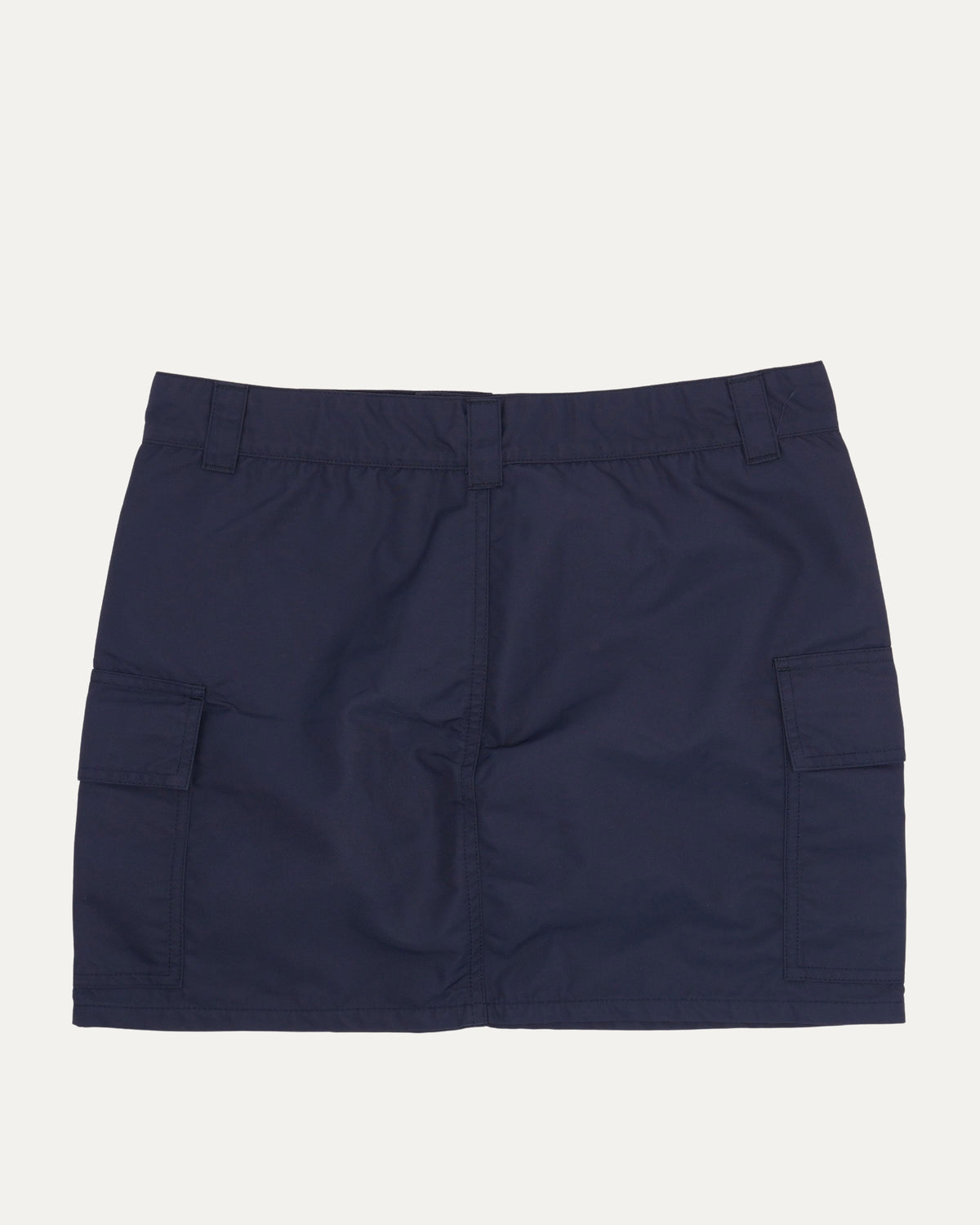 Nylon Cross Patch Cargo Skirt