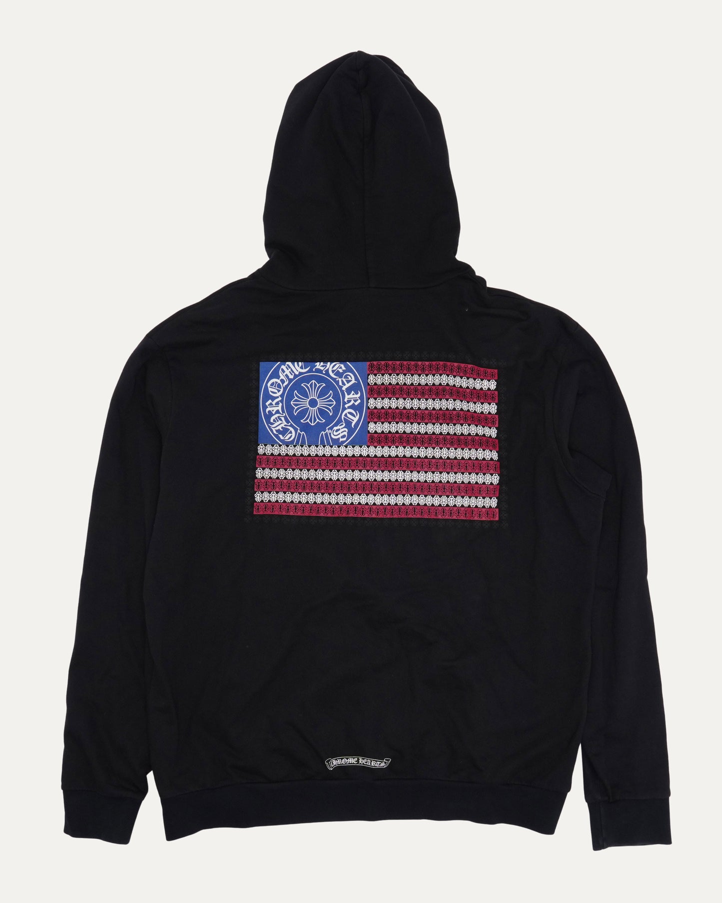 American Flag Vine Dagger Horseshoe Logo Hoodie