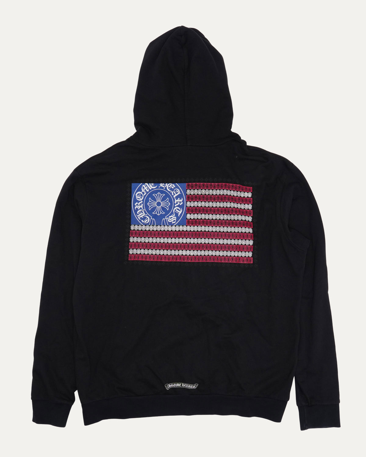American Flag Vine Dagger Horseshoe Logo Hoodie