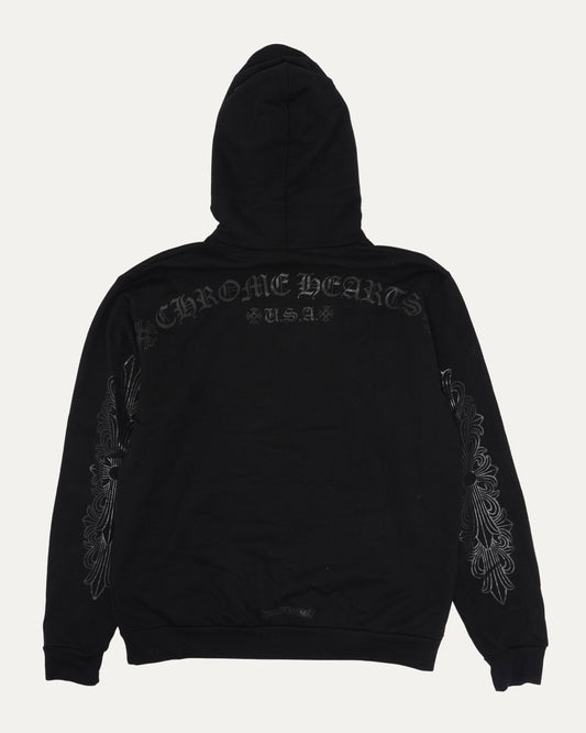 Tonal Glitter Print Horseshoe Logo Hoodie