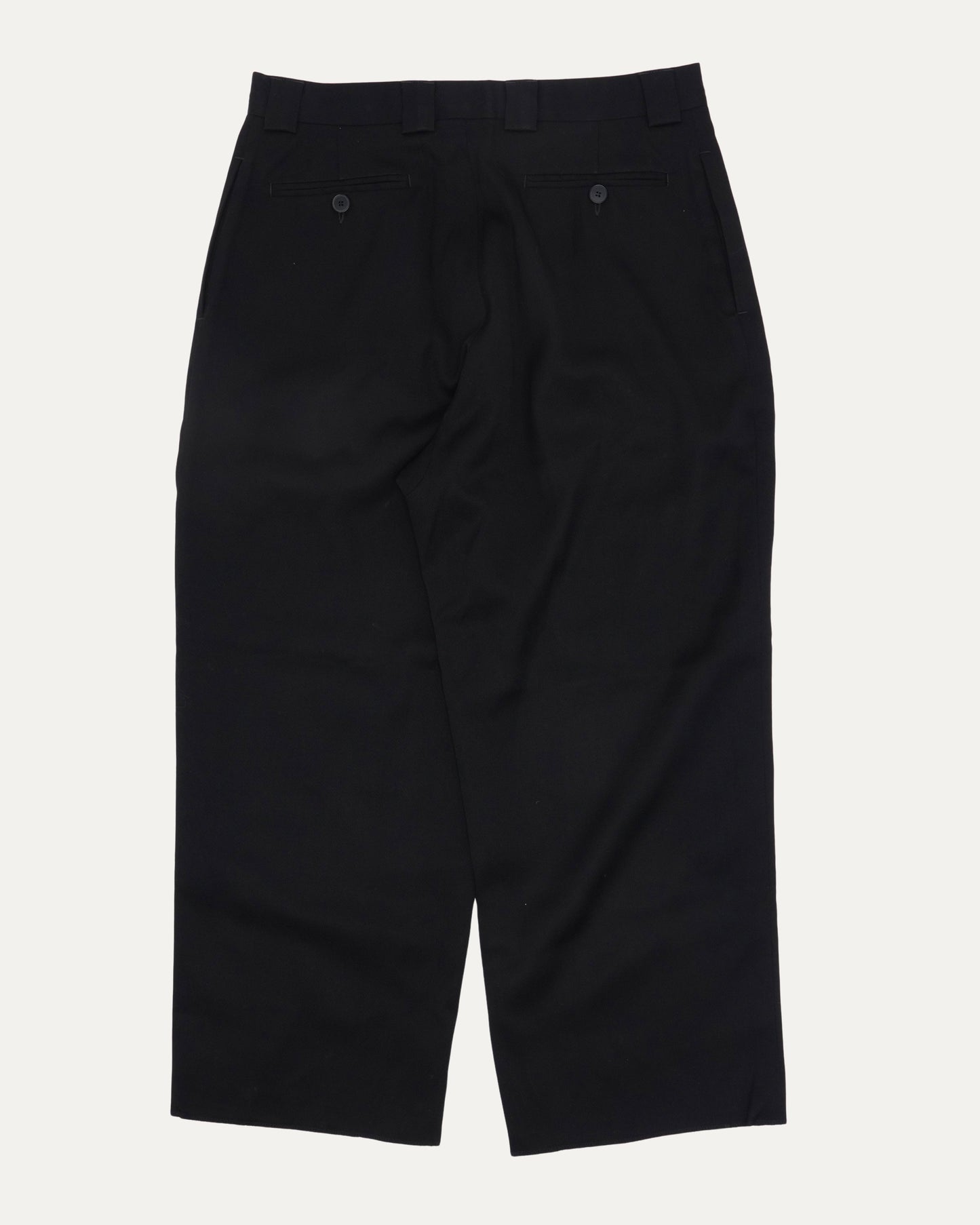 Virgin Wool Pleated Trousers
