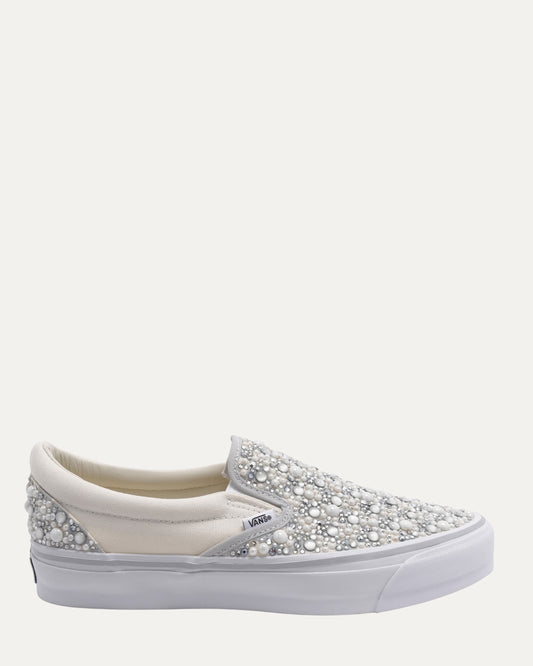 Embellished Vans Slip On Sneakers