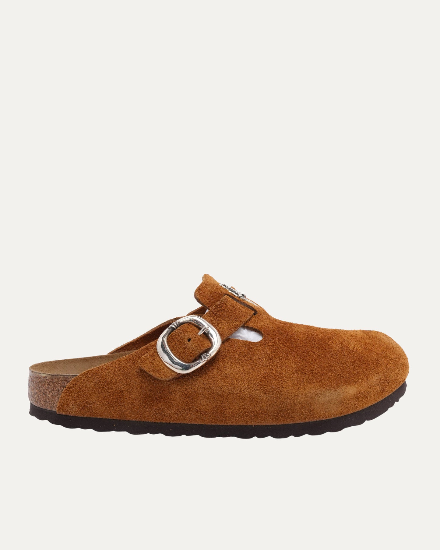 Dagger Embellished Birkenstock Boston Suede Mule