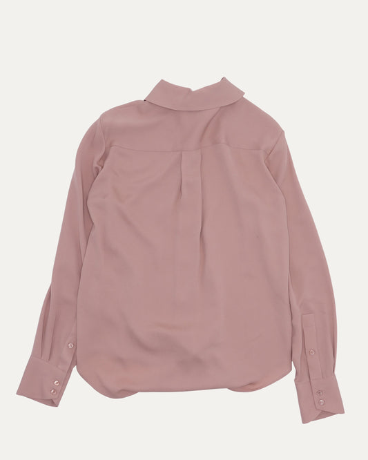 Silk Hidden Placket Shirt