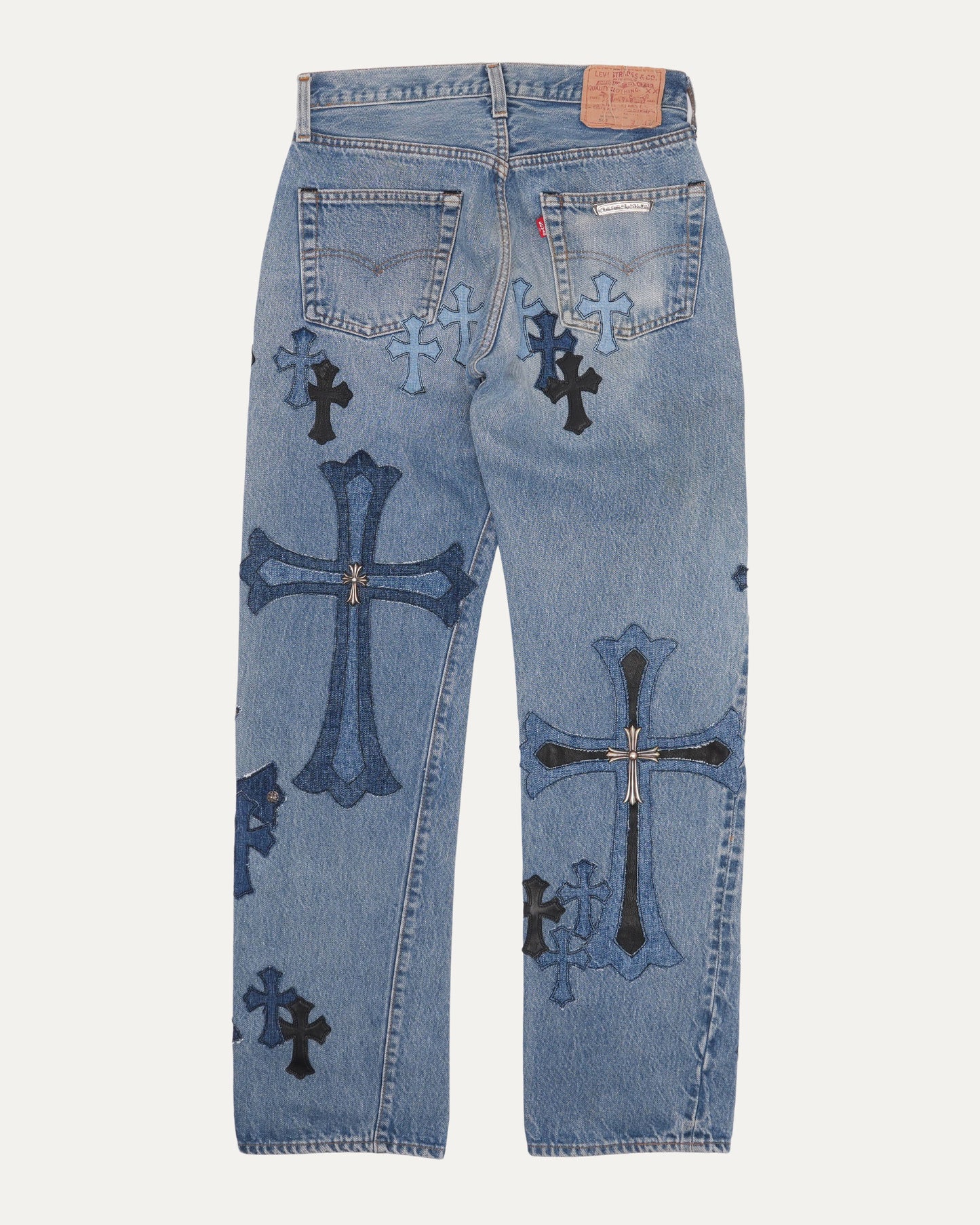 Matty Boy Levi's 501 Cross Patch Embellished Jeans