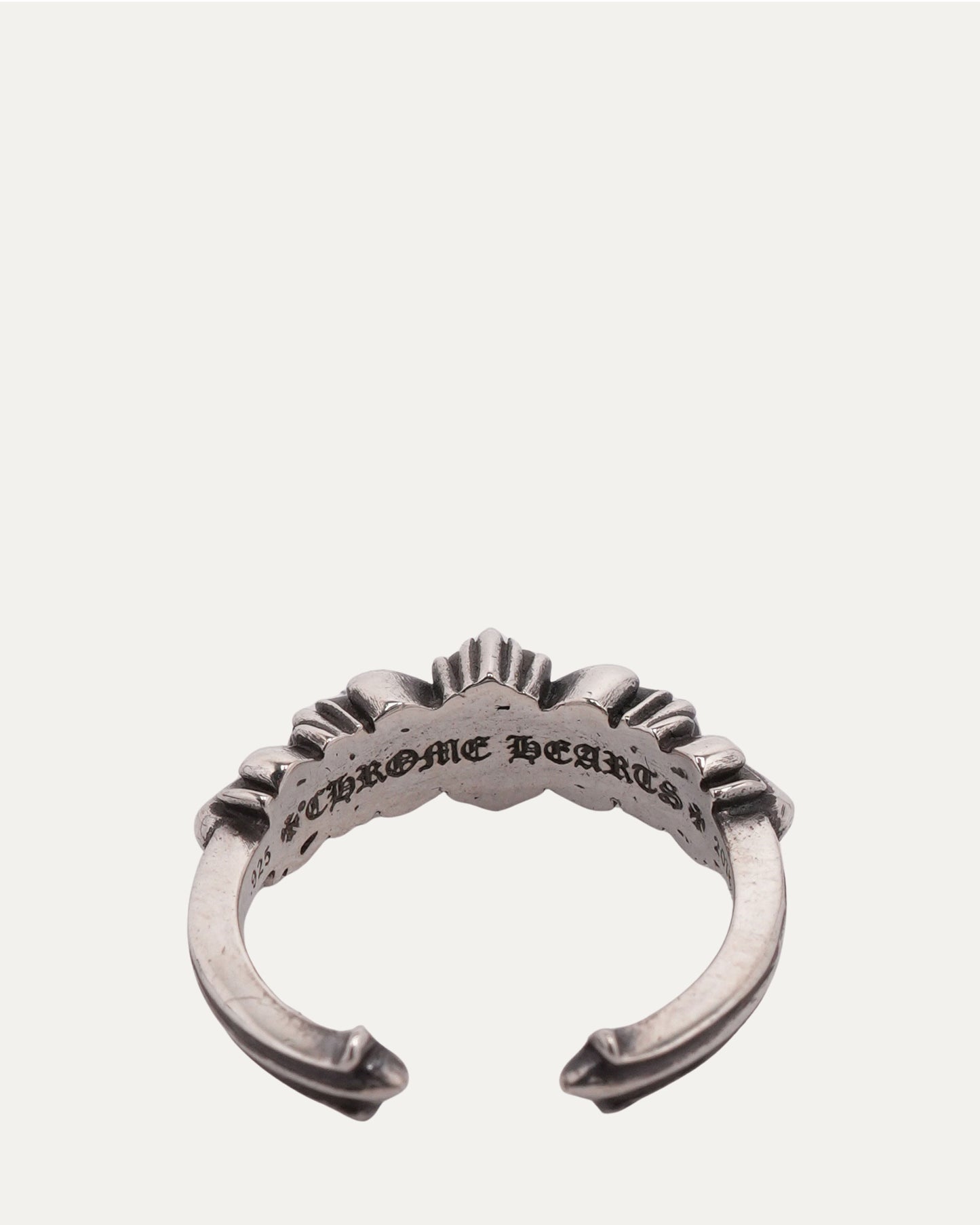 Mini Double Floral Cross Ring