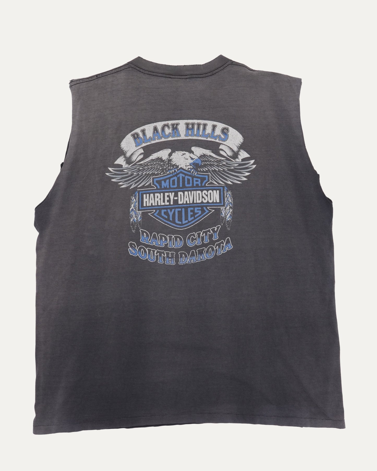 Harley Davidson Black Hills Wolf Cut Off T-Shirt