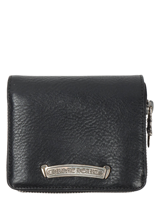 Leather Bifold Zipper Wallet