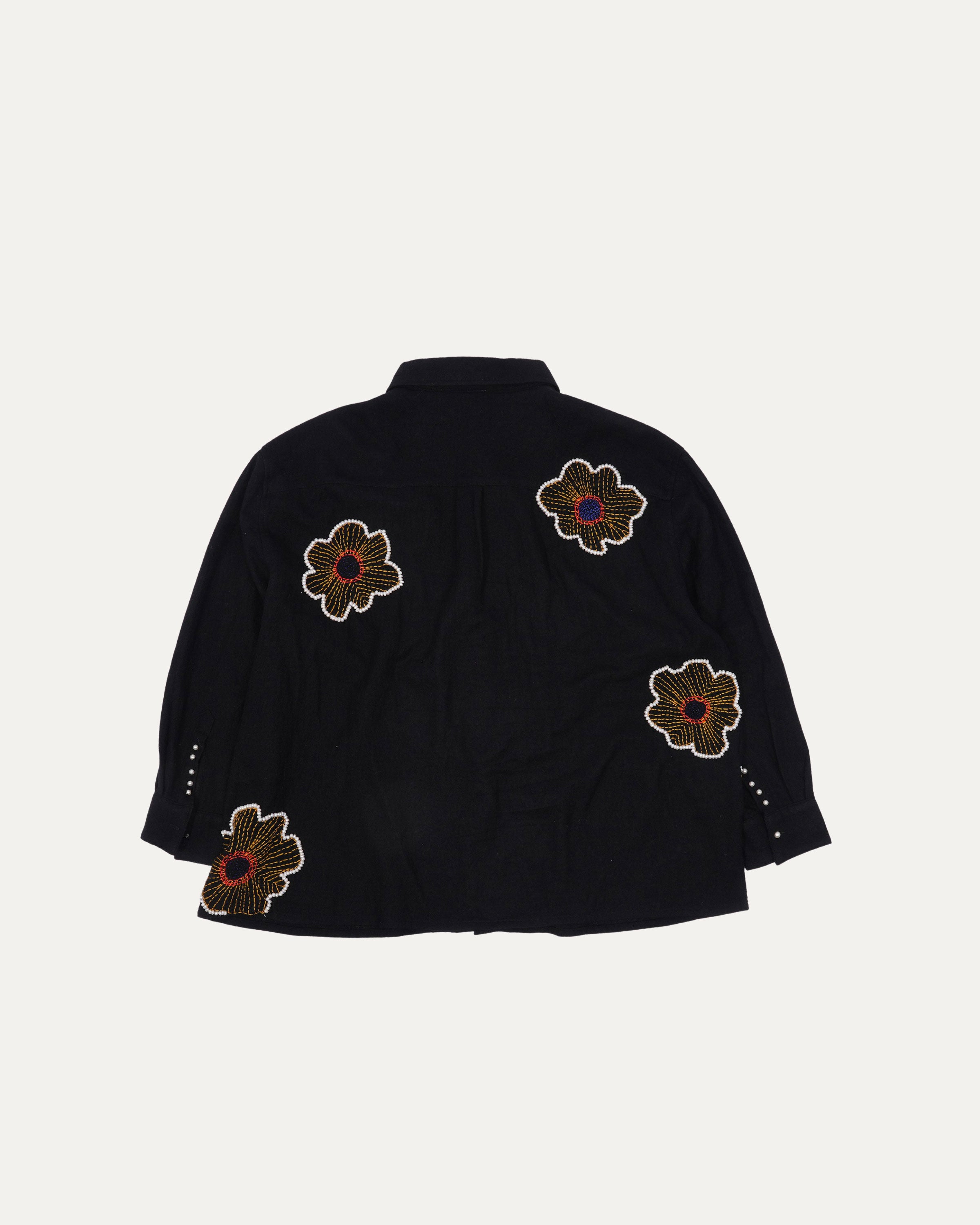 Pearl & Sunflower Embroidered Shirt