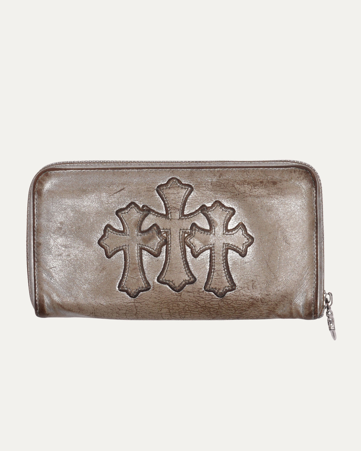 Cemetery Cross Patch Long Zip Wallet
