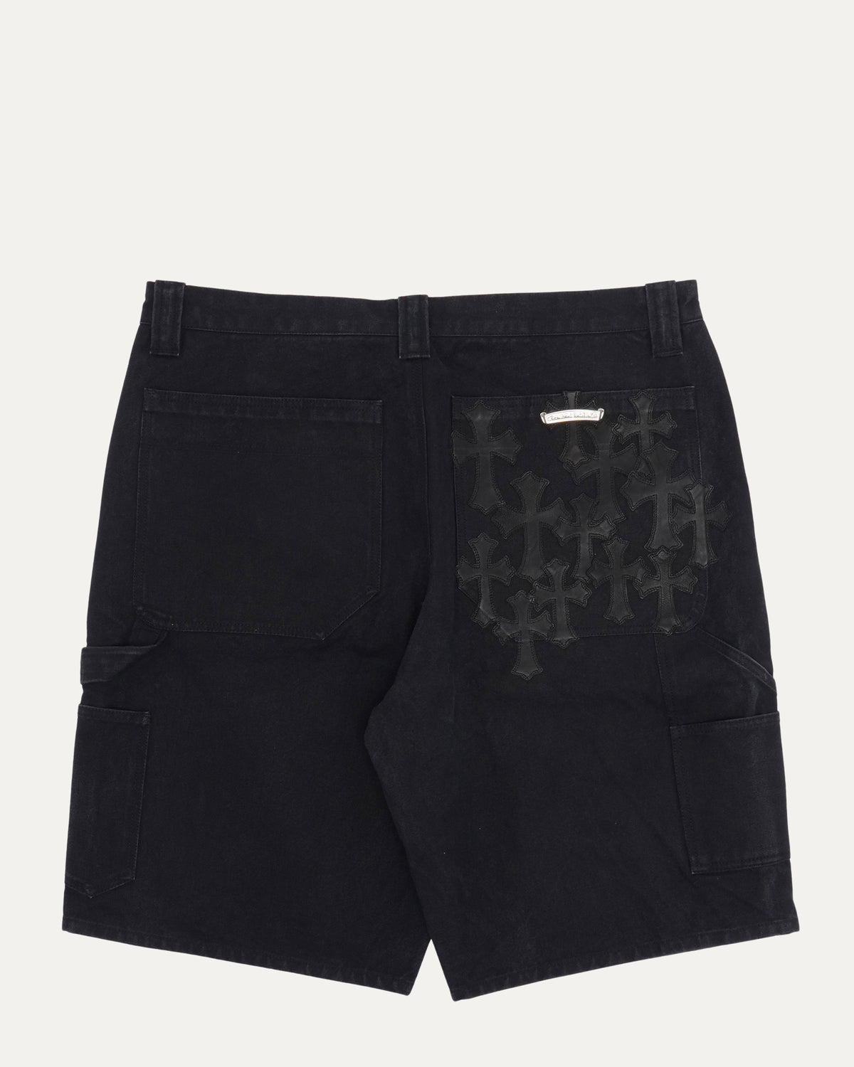Double Knee Cross Patch Shorts