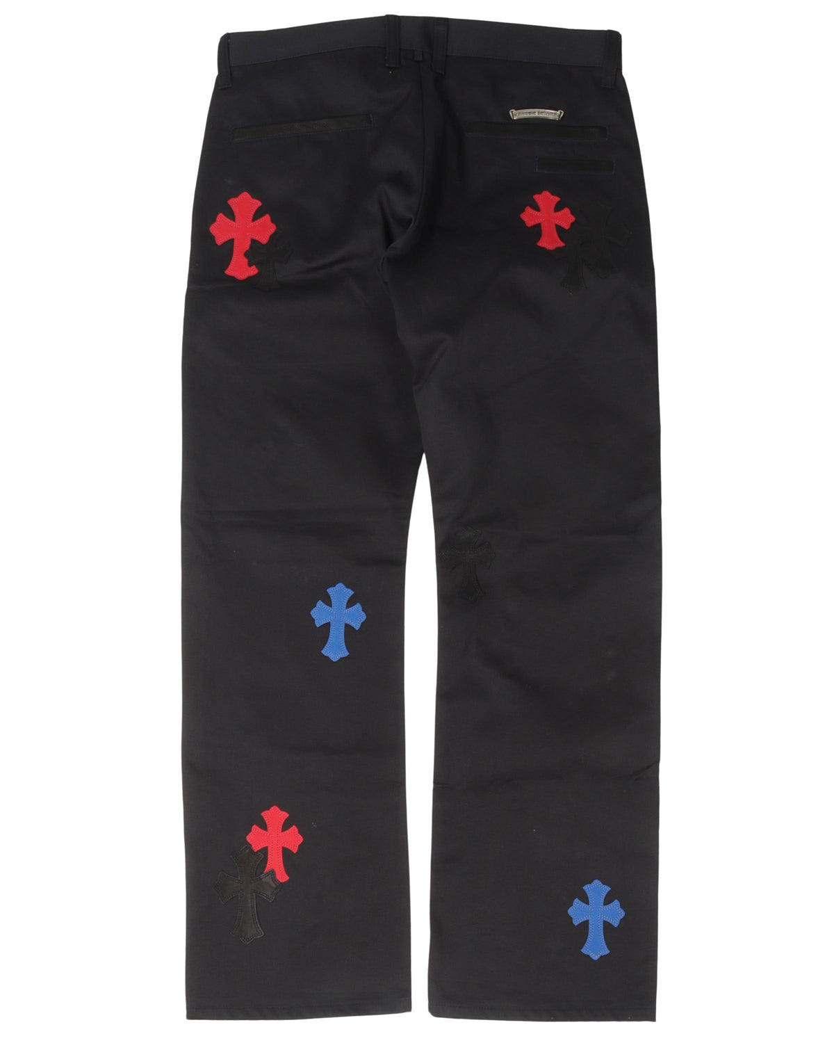 Multicolor Cross Patch Chino Pants