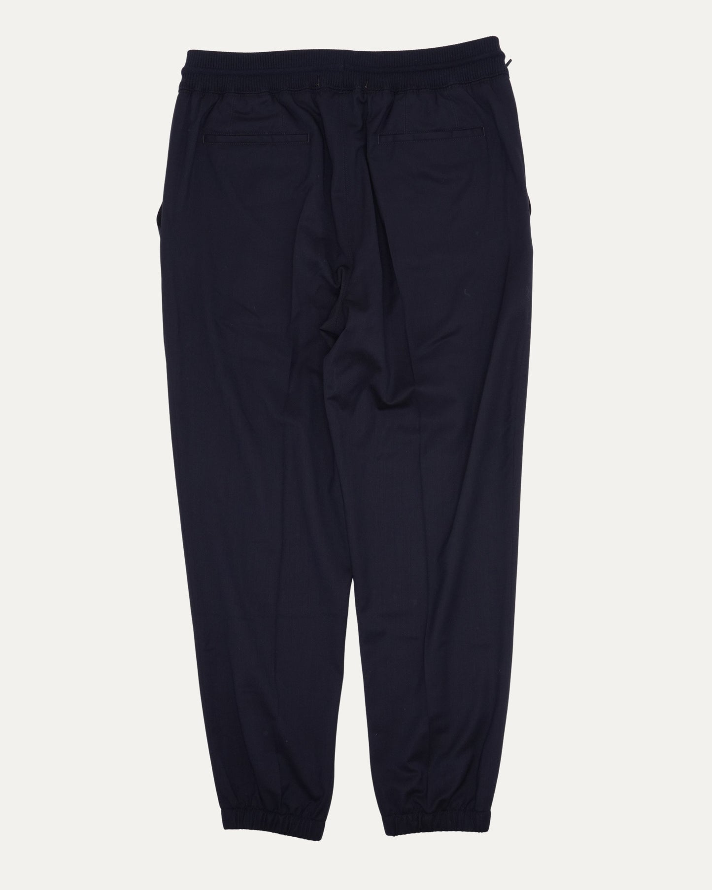 Wool Pleated Drawstring Pants
