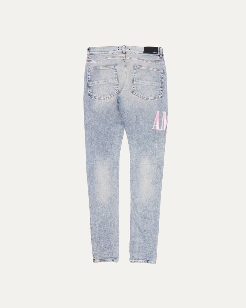 Acid Wash Applique Jeans