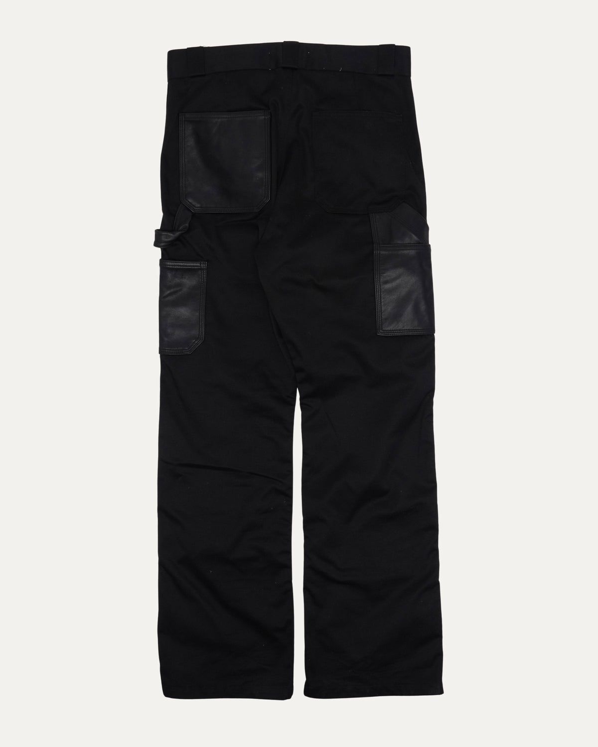 Leather Front Double Knee Pants
