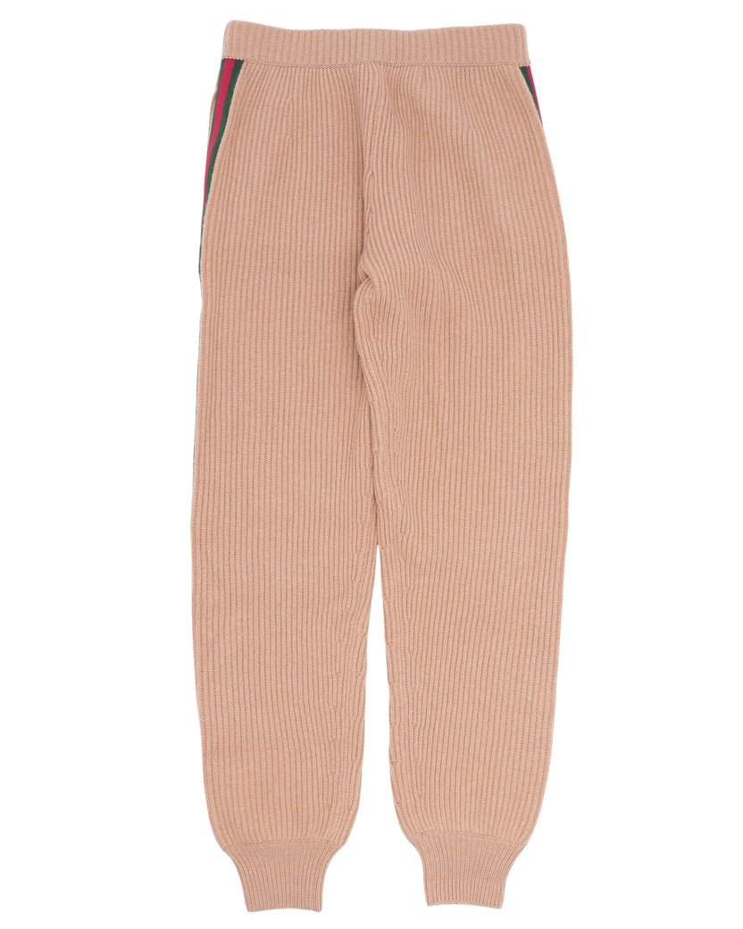 Wool-Cashmere Blend Jogger Sweatpants