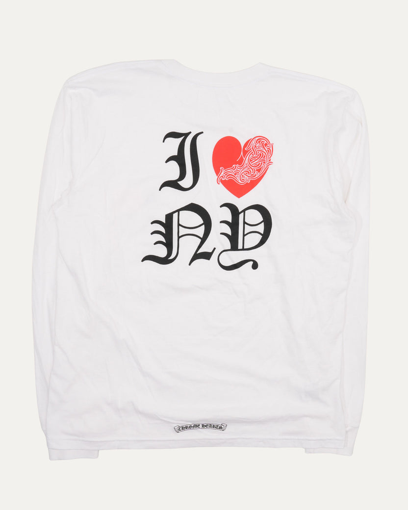 I Love New York Long Sleeve Pocket T-Shirt