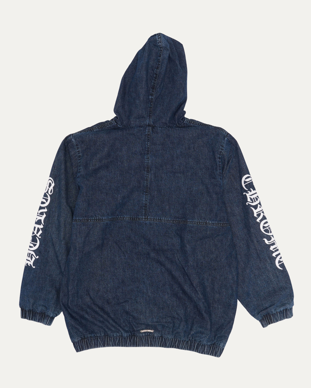 Ruckus Hooded Denim Cross Patch Jacket