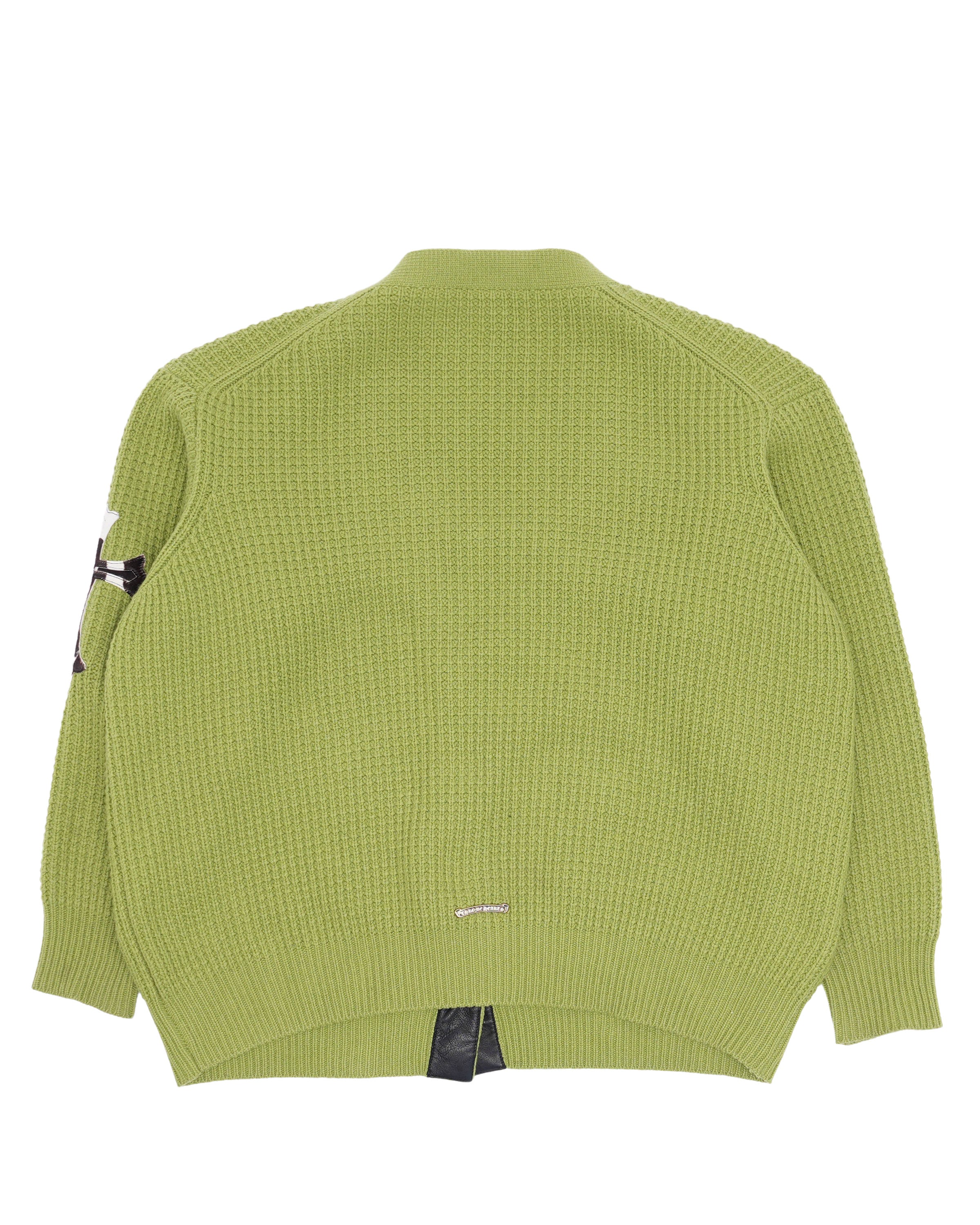 Cashmere Cross Patch 'Hit & Run' Cardigan Sweater