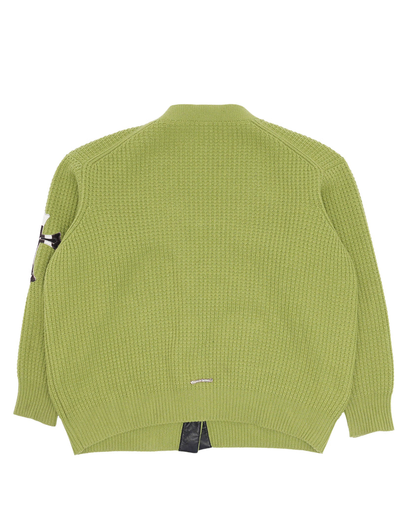 Cashmere Cross Patch 'Hit & Run' Cardigan Sweater