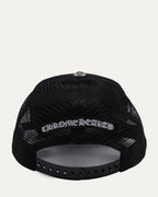 Camouflage Cemetery Cross Patch Trucker Hat