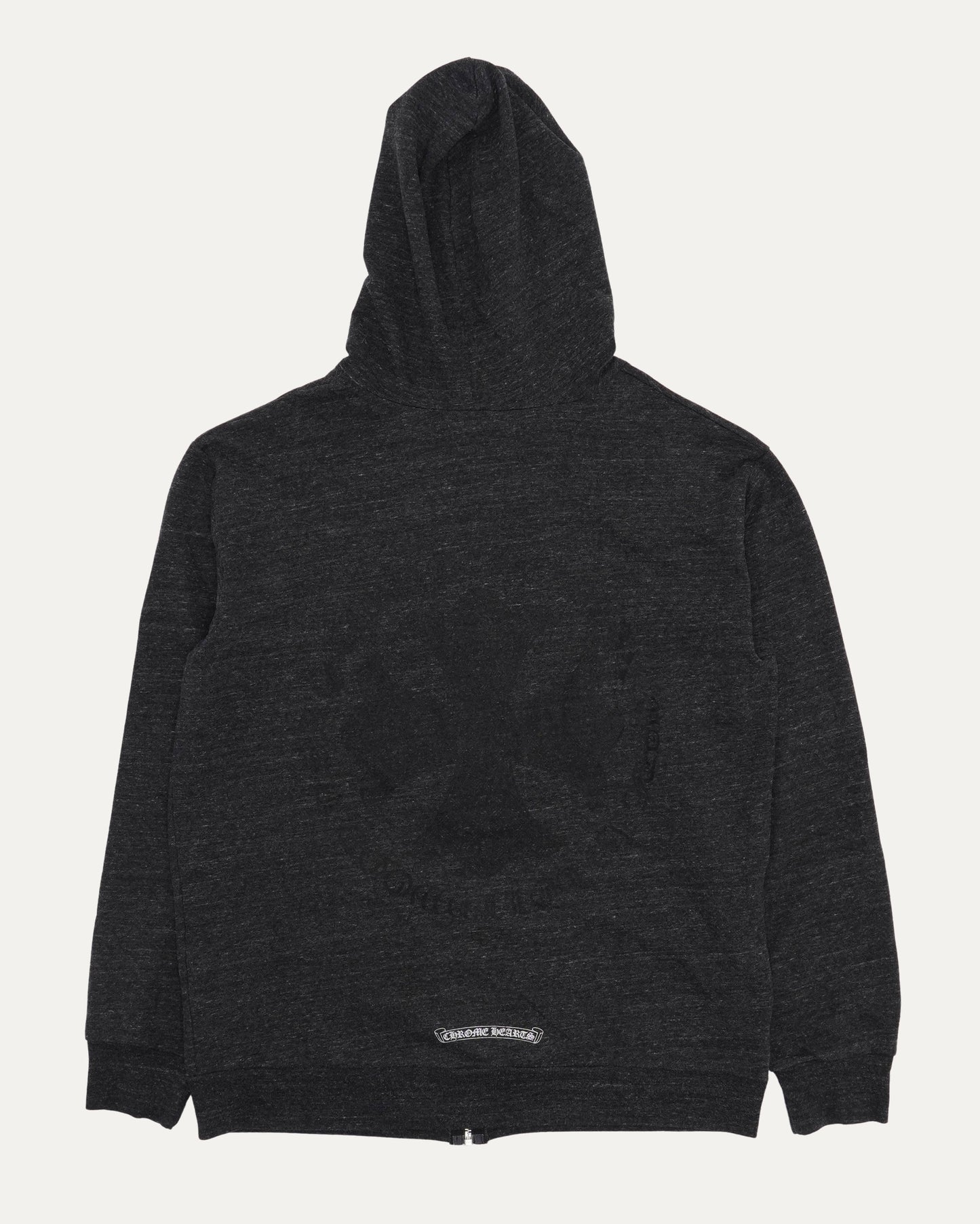 Tonal Plus Cross Logo Zip Up Hoodie