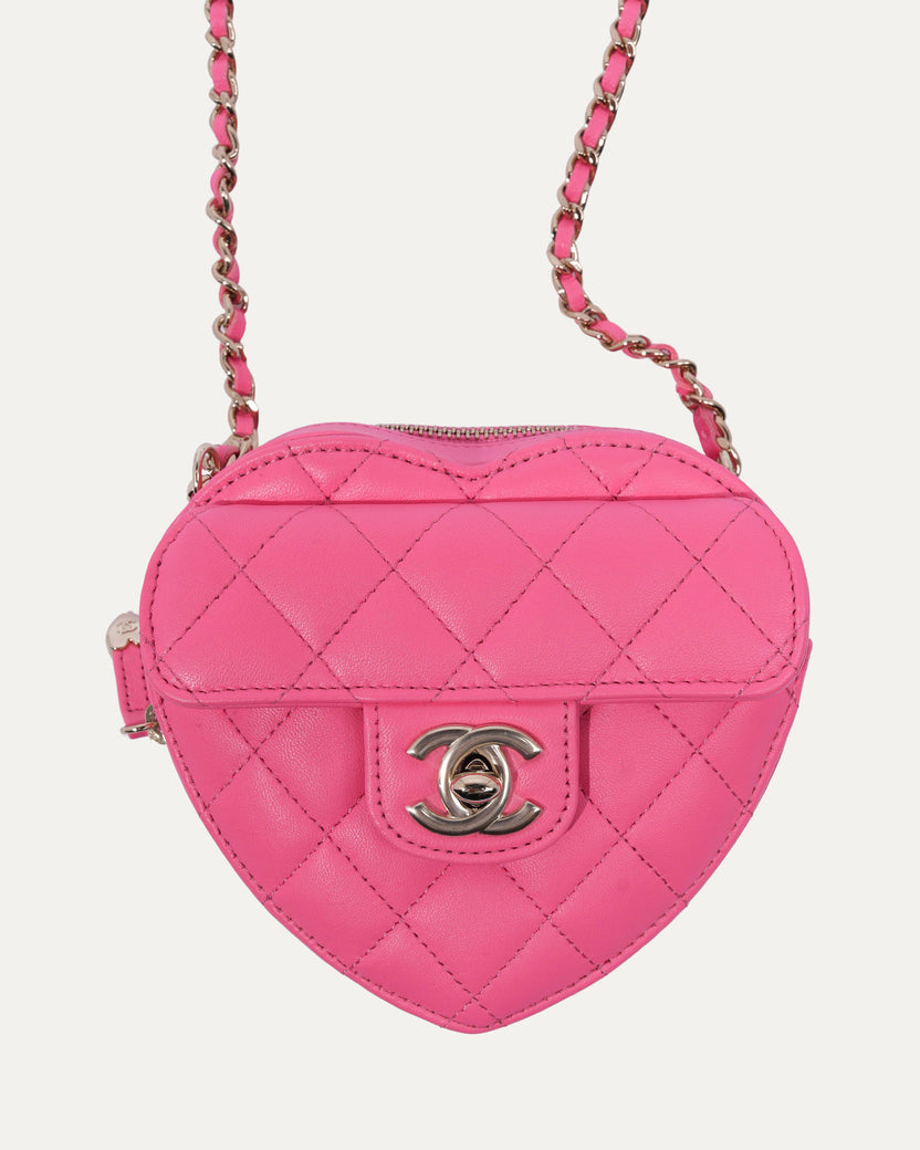 Mini Quilted CC In Love Heart Bag