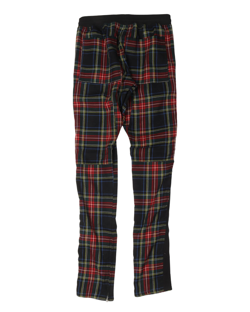 Fifth Collection Side Stripe Tartan Drawstring Pants