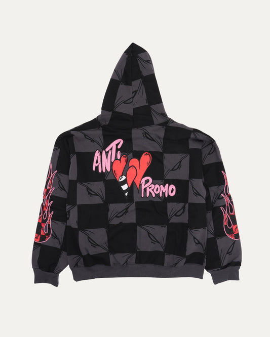 Matty Boy Flame Print 99 Eyes Hoodie