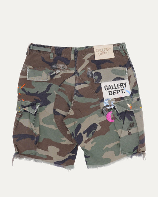 G Patch Camouflage Cargo Shorts