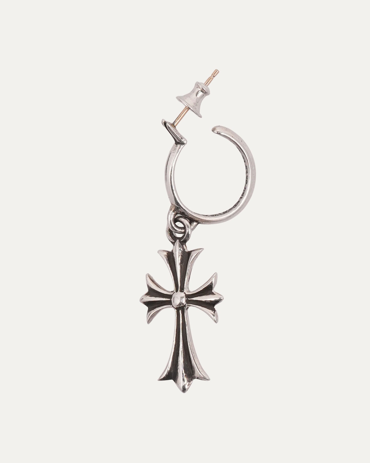 Cross Hoop Earring