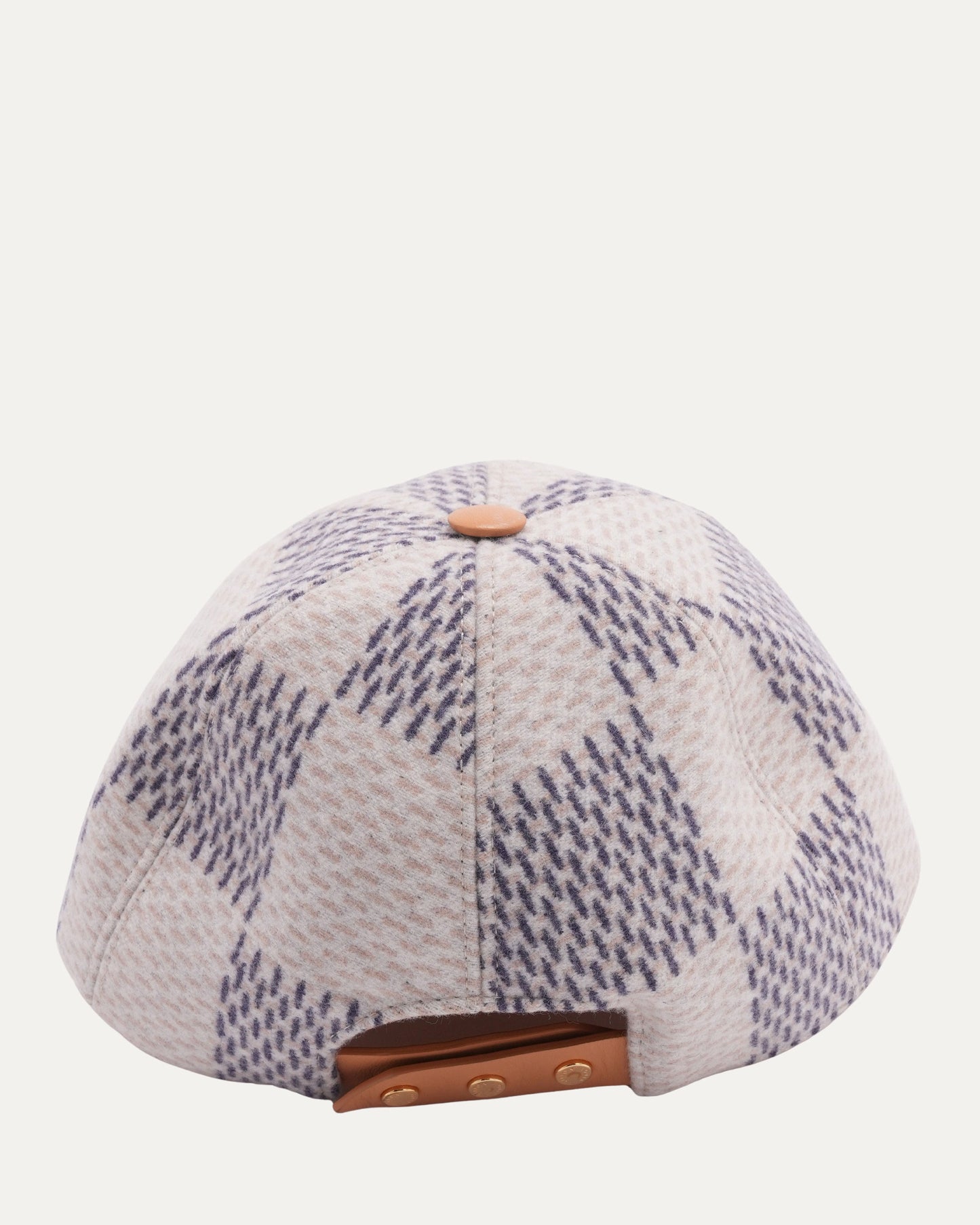 Damier Leather Brimmed Hat