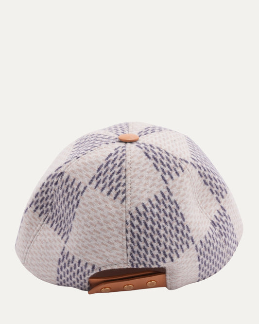 Damier Leather Brimmed Hat
