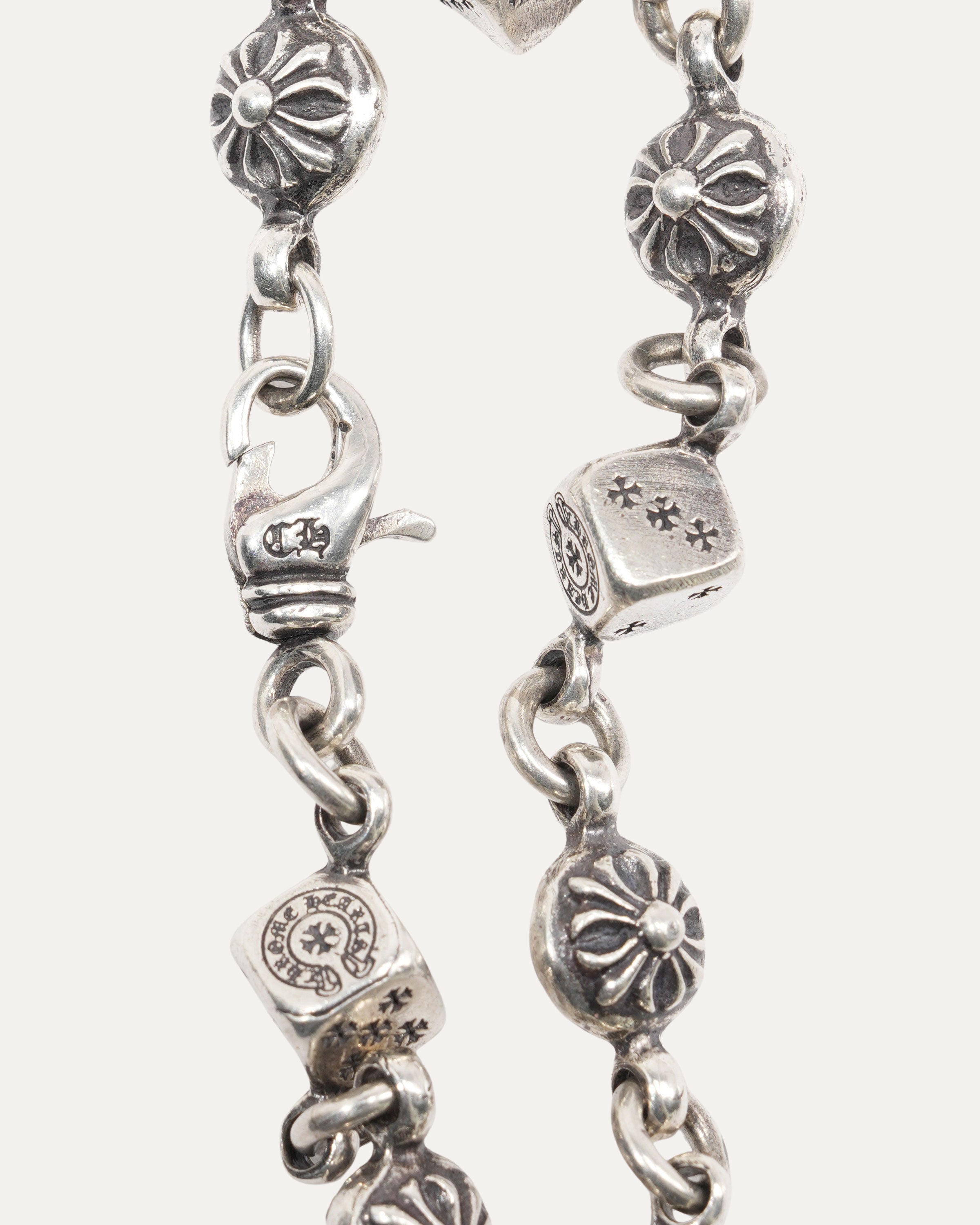 Dice and Plus Charm Bracelet