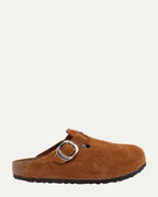 Dagger Embellished Birkenstock Boston Suede Mule