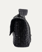 Quilted Rocketed Flap Bag