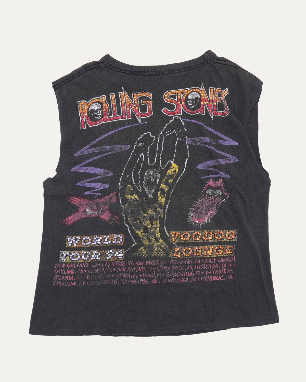 Rolling Stones Voodoo Lounge 1994 Cut Off T-Shirt