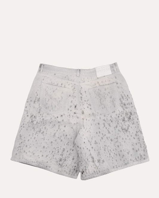 MM6 Destroyed Denim Shorts