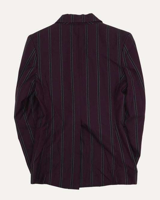 Striped Double Breasted Blazer