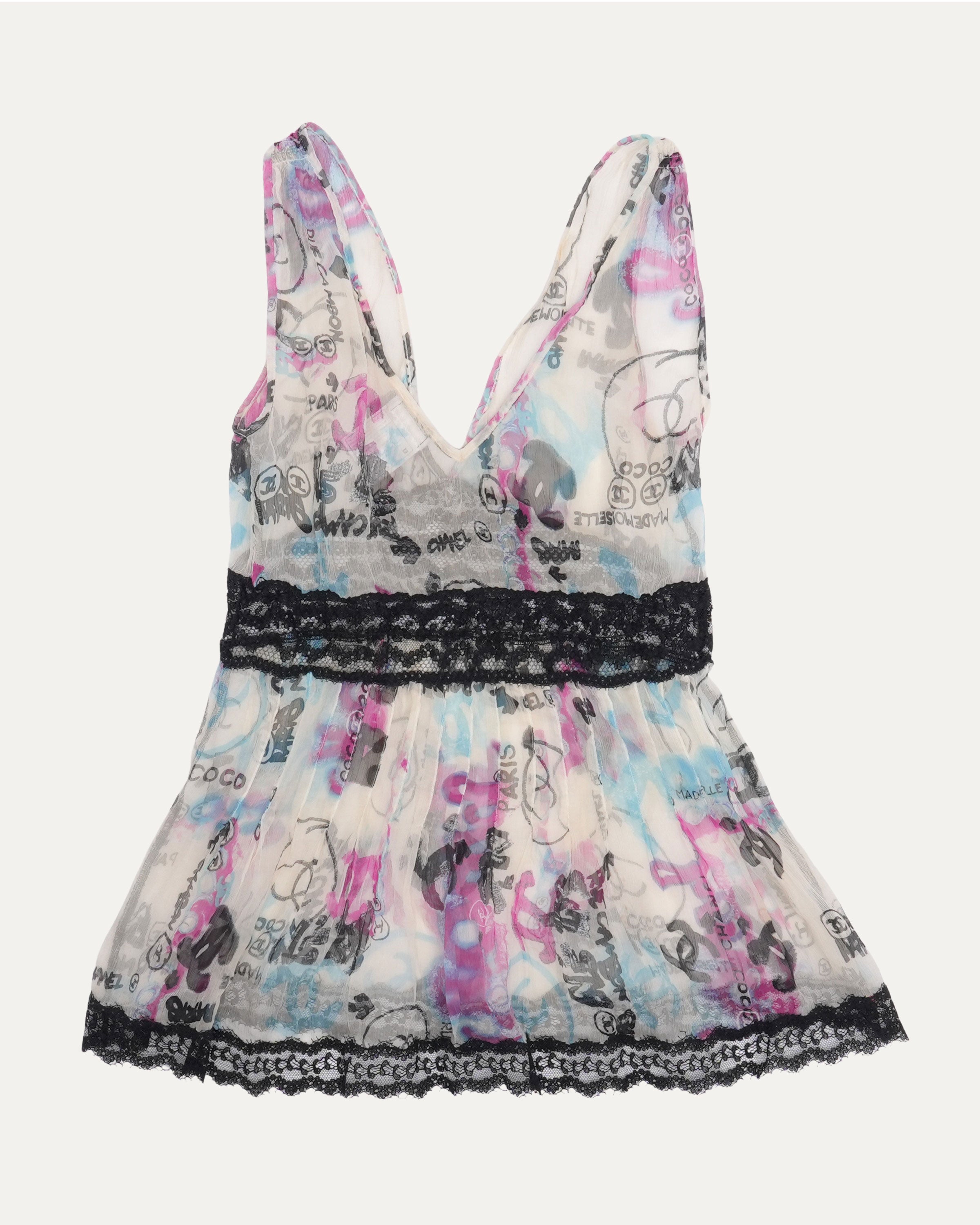 Chanel Graffiti Silk Top – Justin Reed
